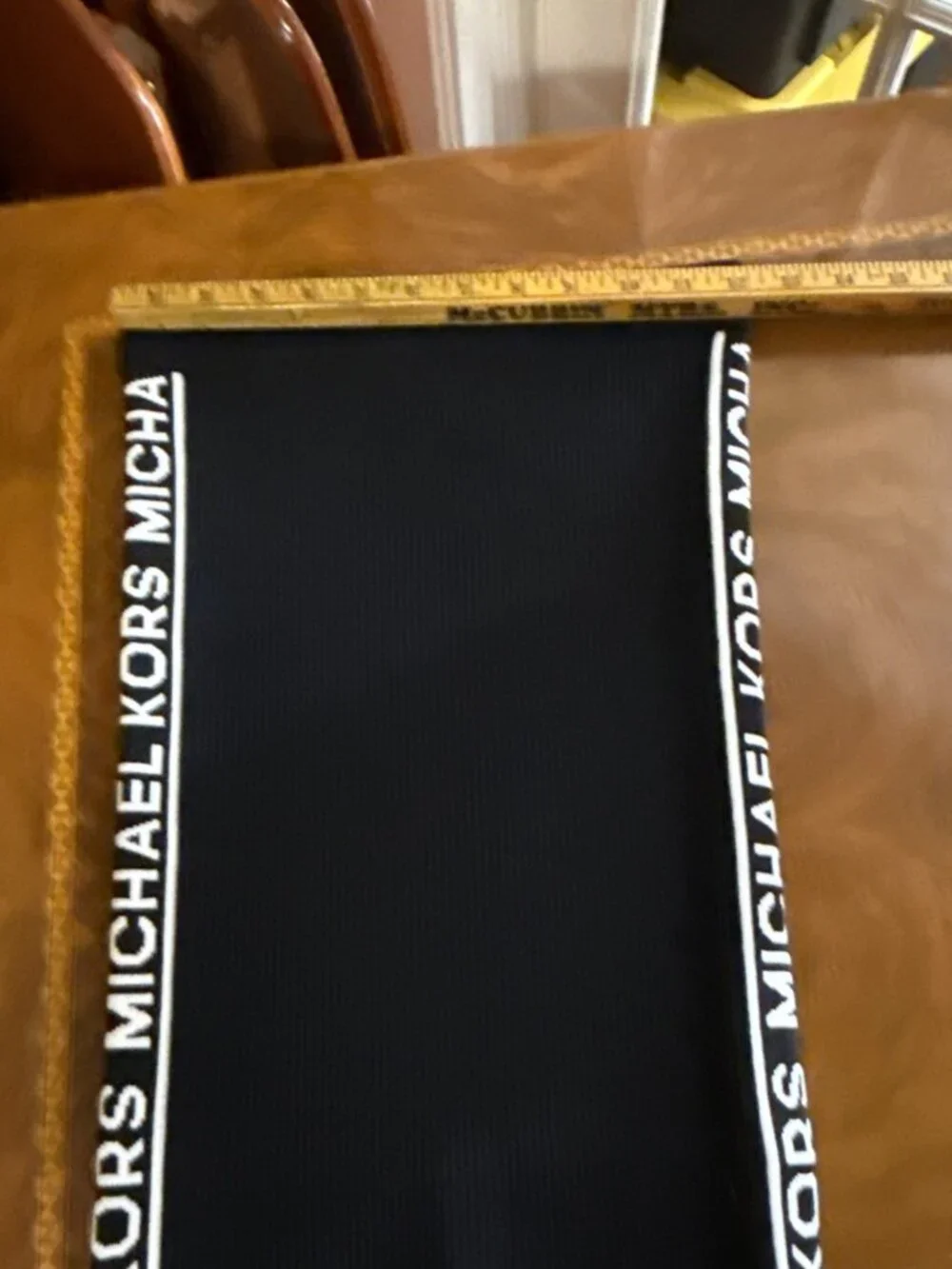 MICHAEL KORS Bandage Spandex Skirt Black Logo Sz XS SRP $155 Sexy